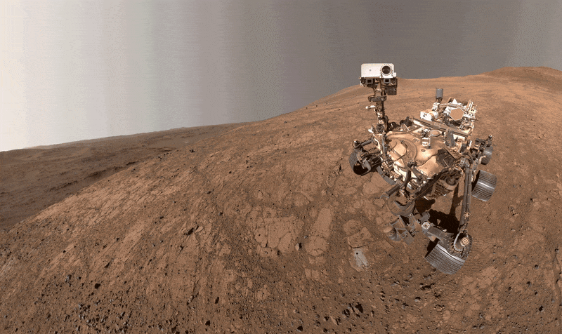 Perseverance Selfie Dustdevil.gif